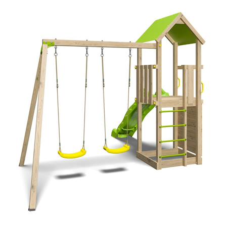 Aire de jeux en bois smart xperience trigano - 7 enfants Bois 3 - vertbaudet enfant 