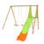 Portique balançoire poutre métal 2,30 m techwood arroba - 4 enfants Bois 2 - vertbaudet enfant 