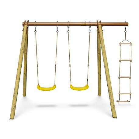 Portique poutre métal 1,90 m techwood premium piki pour enfants Bois 2 - vertbaudet enfant 