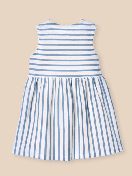 Robe rayée bébé - coton biologique Rayure bleue 3 - vertbaudet enfant 