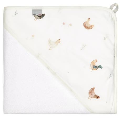 Fille-Ma première cape de bain en coton et bambou gallina