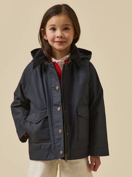 Veste en coton enduit - collection junior Marine 6 - vertbaudet enfant 