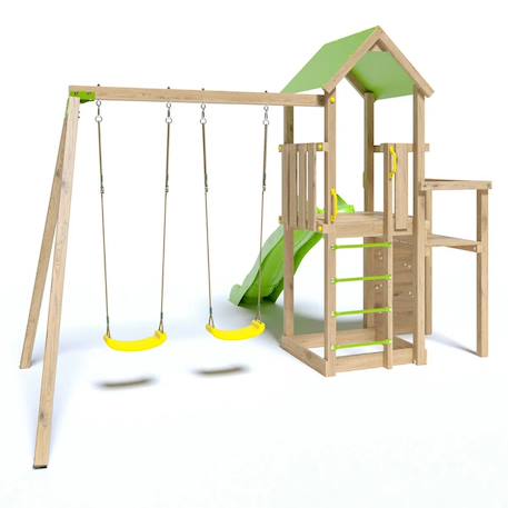 Aire de jeux en bois ultra xperience trigano - 8 enfants Bois 3 - vertbaudet enfant 