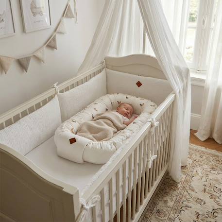 Cocon réducteur de lit matelassé et réversible gallina Écru 4 - vertbaudet enfant 