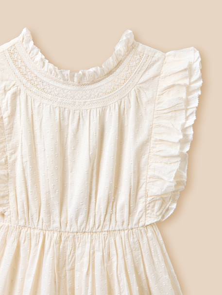 Robe valentine fille - collection fêtes et mariages Ecru 2 - vertbaudet enfant 