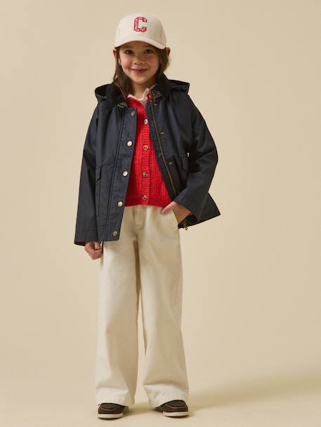 Veste en coton enduit - collection junior Marine 5 - vertbaudet enfant 