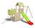 Aire de jeux avec toboggan 2,20 m starry xpression - 10 enfants Bois 2 - vertbaudet enfant 