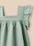 Robe clémence fille lin et coton - collection fêtes et mariages Celadon 2 - vertbaudet enfant 