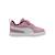 Baskets basses  enfant à scratch Poised rose puma blanc berry 1 - vertbaudet enfant 
