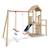 Aire de jeux avec toboggan xchange player poutre métal pour enfants Bois 4 - vertbaudet enfant 