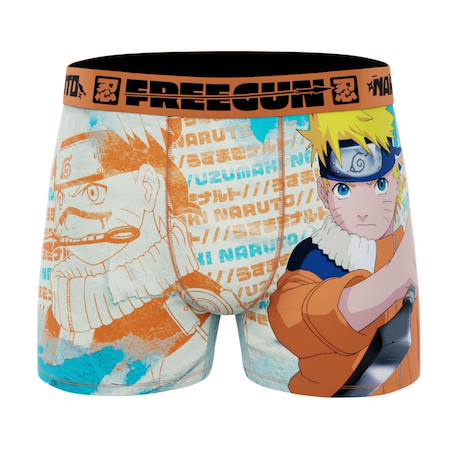 Lot de 4 boxers Garçon naruto classic Rouge/noir/jaune/orange 4 - vertbaudet enfant 