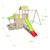 Aire de jeux avec toboggan 2,20 m zesty xpression - 12 enfants Bois 6 - vertbaudet enfant 