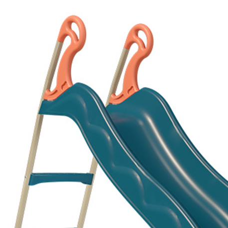 Toboggan actou 3 m. 3-12 ans. Pour enfants Bleu/corail 3 - vertbaudet enfant 