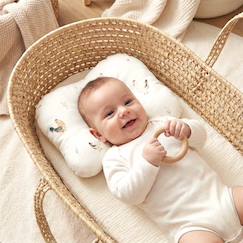 Chambre et rangement-Coussin cale-tête ergonomique en satin de coton gallina