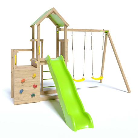 Aire de jeux en bois ultra xperience trigano - 8 enfants Bois 2 - vertbaudet enfant 