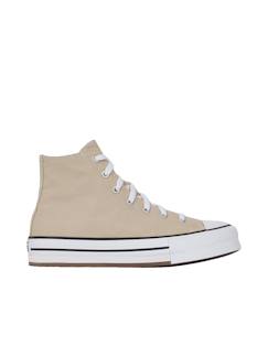 Chaussures-Chaussures garçon 23-38-Baskets, tennis-Chaussure montante à plateforme chuck taylor all star eva lift – beige – junior