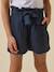 Short fille en gaze de coton - collection junior Bleu pastel+Marine+Nude 11 - vertbaudet enfant 