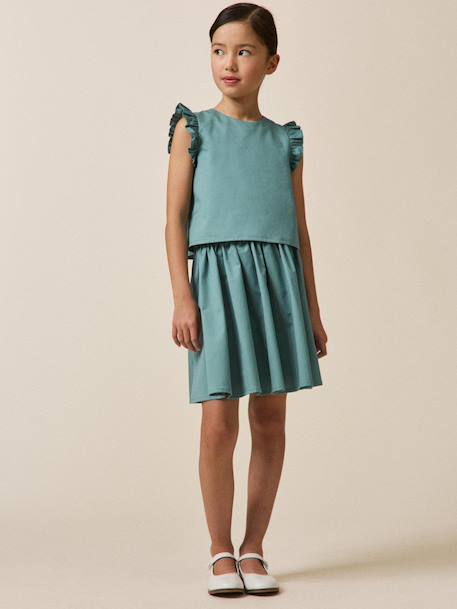 Jupe fille pauline - collection fêtes et mariages Celadon 4 - vertbaudet enfant 