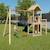 Aire de jeux avec toboggan xchange player poutre métal pour enfants Bois 3 - vertbaudet enfant 