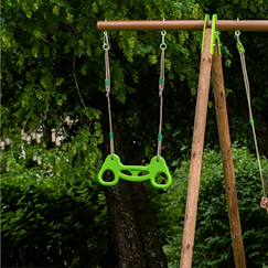 Jouet-Jeux de plein air-Trapèze anneaux pour portique balançoire 1,9 m - 2,5 m pour enfants