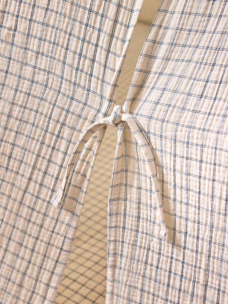 Tente enfant charly en gaze de coton Carreaux bleu+Imprimé  bianca 5 - vertbaudet enfant 