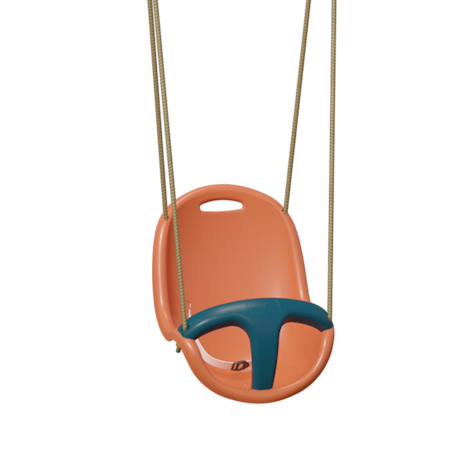 Siège bébé pour portique balançoire 1,9 m - 2,5 m pour enfants Bleu/corail 2 - vertbaudet enfant 