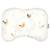 Coussin cale-tête ergonomique en satin de coton gallina Écru – motif poules champêtre 2 - vertbaudet enfant 