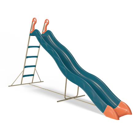 Toboggan pyrou 3,32 m. 3-12 ans. Pour enfants Bleu/corail 2 - vertbaudet enfant 
