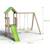 Aire de jeux avec toboggan en bois easy xperience trigano - 6 enfants Bois 4 - vertbaudet enfant 