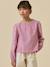 Chemise rayée fille Rayure rouge 1 - vertbaudet enfant 