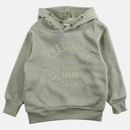 Sweat à capuche garçon imprimé Beige+Marine+Noir+Vert 11 - vertbaudet enfant 