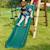 Glissière toboggan double vague pour portiques à plateformes h90 cm Vert 1 - vertbaudet enfant 