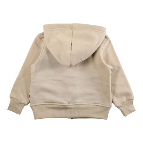 Veste sweat à capuche garçon imprimée Beige+Kaki 4 - vertbaudet enfant 