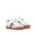 Sneakers garçon synthétique lacets- fermeture adhésive barefoot Blanc–bleu marine+Sable–bleu 4 - vertbaudet enfant 