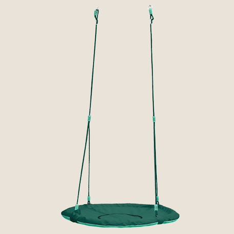 Balançoire ronde nid d'oiseau pour portique Vert olive 2 - vertbaudet enfant 