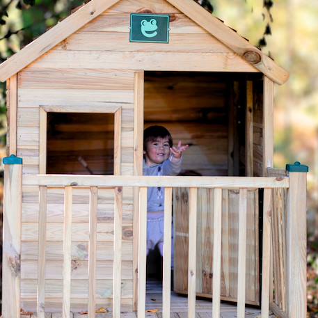Cabane en bois enfant sur pilotis winny Marron 2 - vertbaudet enfant 