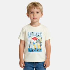Garçon-T-shirt, polo, sous-pull-T-shirt-T shirt garçon manches courtes imprimé plage