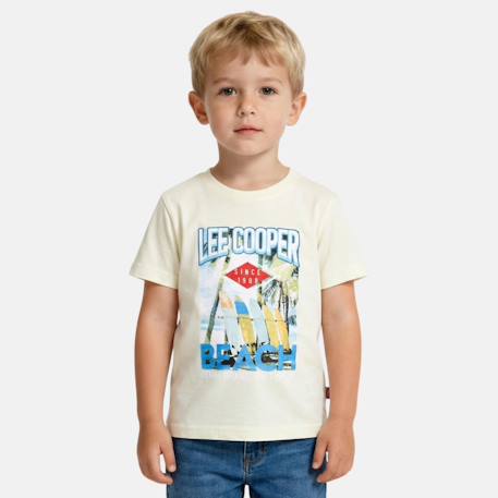Garçon-T shirt garçon manches courtes imprimé plage