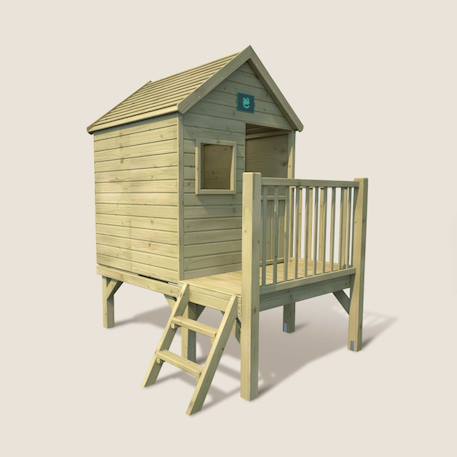 Cabane en bois enfant sur pilotis winny Marron 4 - vertbaudet enfant 