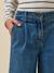 Pantalon large en denim - collection junior Denim bleach+Denim bleu 8 - vertbaudet enfant 