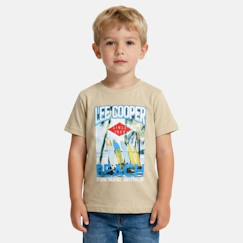 Garçon-T-shirt, polo, sous-pull-T-shirt-T shirt garçon manches courtes imprimé plage