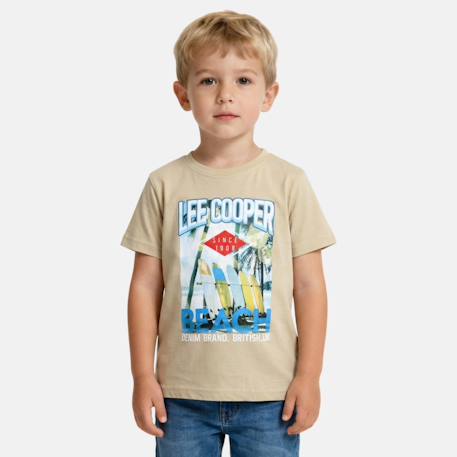 Garçon-T shirt garçon manches courtes imprimé plage