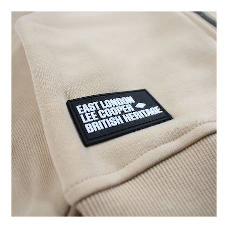Veste sweat à capuche garçon imprimée Beige+Kaki 3 - vertbaudet enfant 