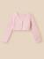 Cardigan court – collection fêtes et mariages Rose tendre 1 - vertbaudet enfant 