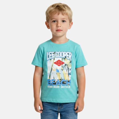 Garçon-T shirt garçon manches courtes imprimé plage