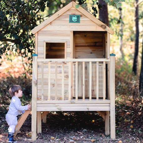 Cabane en bois enfant sur pilotis winny Marron 1 - vertbaudet enfant 