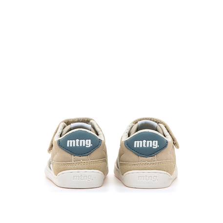 Sneakers garçon synthétique lacets- fermeture adhésive barefoot Blanc–bleu marine+Sable–bleu 11 - vertbaudet enfant 