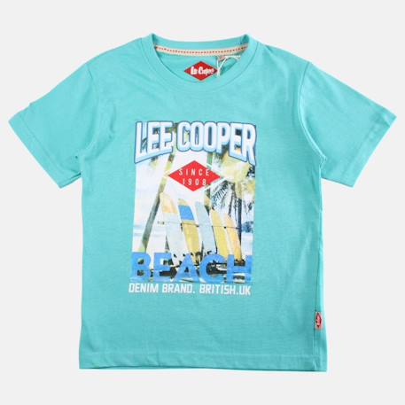 T shirt garçon manches courtes imprimé plage Beige+Bleu+Creme+Marine+Turquoise 19 - vertbaudet enfant 