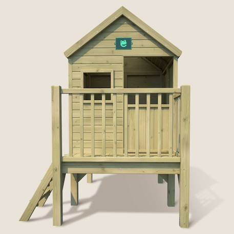 Cabane en bois enfant sur pilotis winny Marron 6 - vertbaudet enfant 