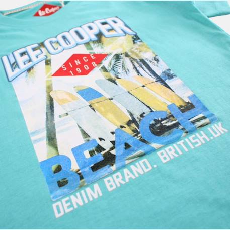T shirt garçon manches courtes imprimé plage Beige+Bleu+Creme+Marine+Turquoise 21 - vertbaudet enfant 
